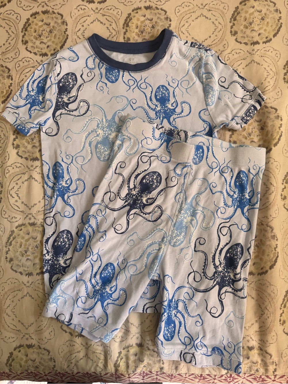 GAP Blue Octopus Print Pajama Set